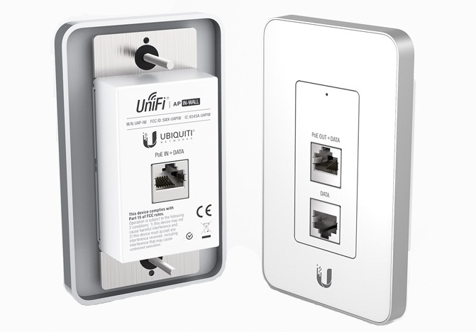Ubiquiti Networks представила обновленную точку доступа UniFi AC In-Wall Wi-Fi